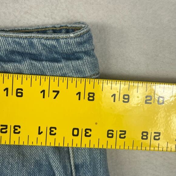 Raey Jeans Women's Size 32 Straight High Rise Cropped Organic Cotton Button Fly - Picture 7 of 11